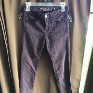 Purple jeans